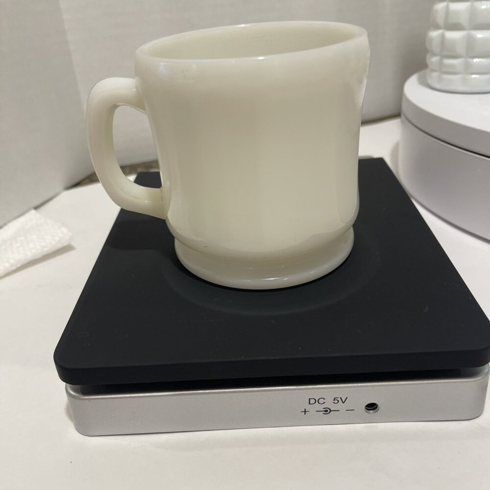 Vintage Hazel Atlas White Milk Glass Shaving Mug Cup